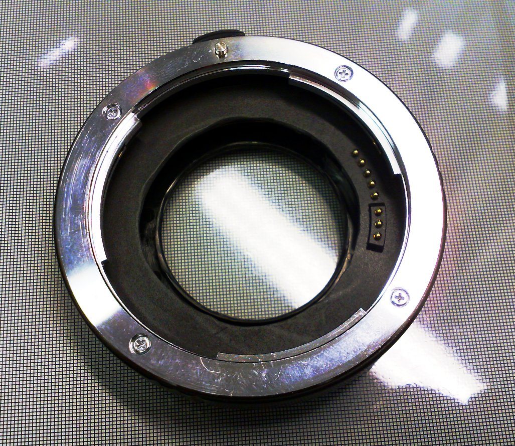 Kenko extension tube after modification.